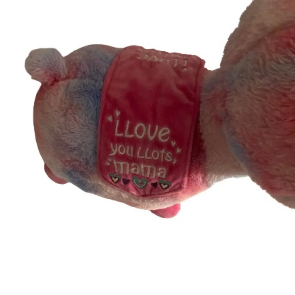 RAINBOW LLAMA ALPACA EMPROIDERED HEARTS “LLOVE YOU LLOTS MAMA